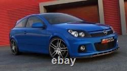 Maxton Lame Pare-Chocs Avant OPEL ASTRA H (OPC / VXR) Look Carbone