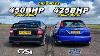 Old Rivals On Smoke 450bhp Astra Gsi V 425bhp Focus Rs