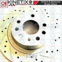 Pour Opel Astra H Vxr Arrière Disque Frein Rainuré Perforé Brembo Patins 278mm