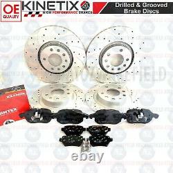 Pour Opel Astra H Vxr Avant Arrière Disque Frein Rainuré Perforé Mintex Patins