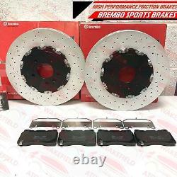 Pour Vauxhall Astra J GTC MK6 Vxr Avant Perforé 2-PIECE Brembo Frein Plaquettes